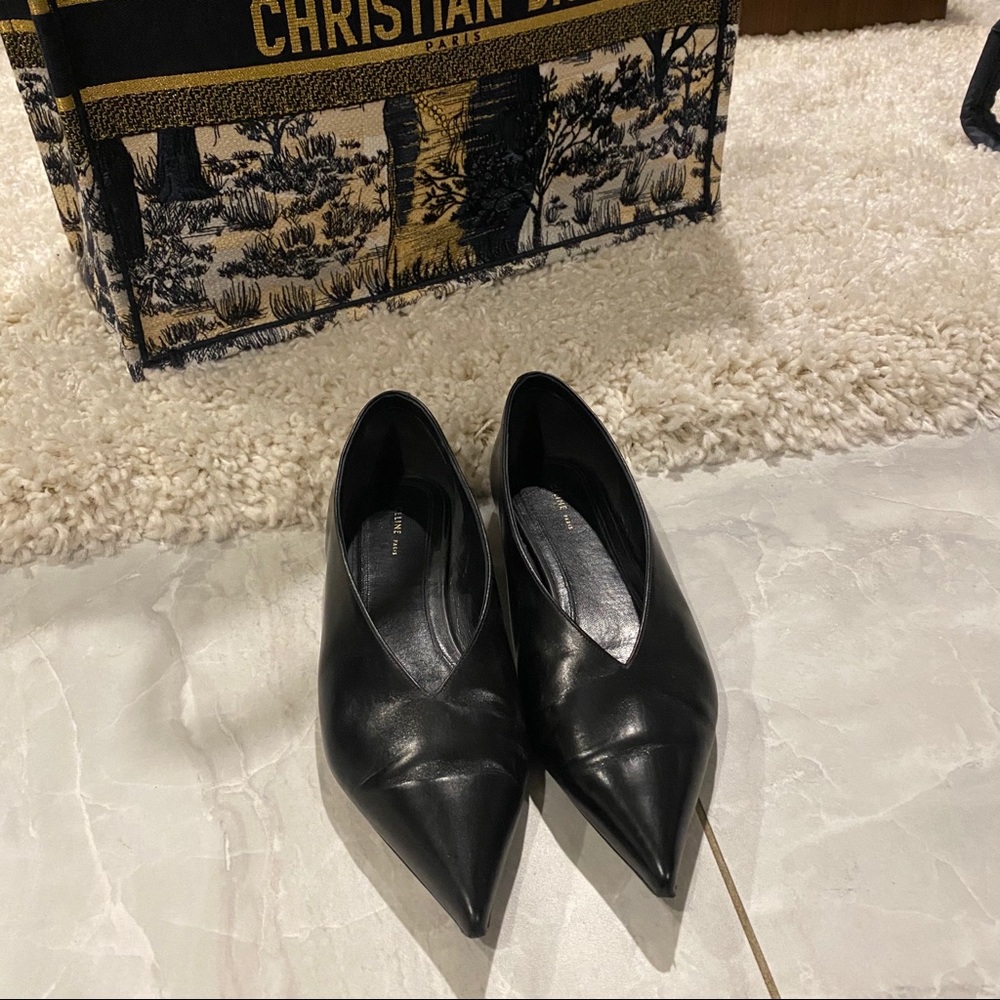 Celine black flats 36.5